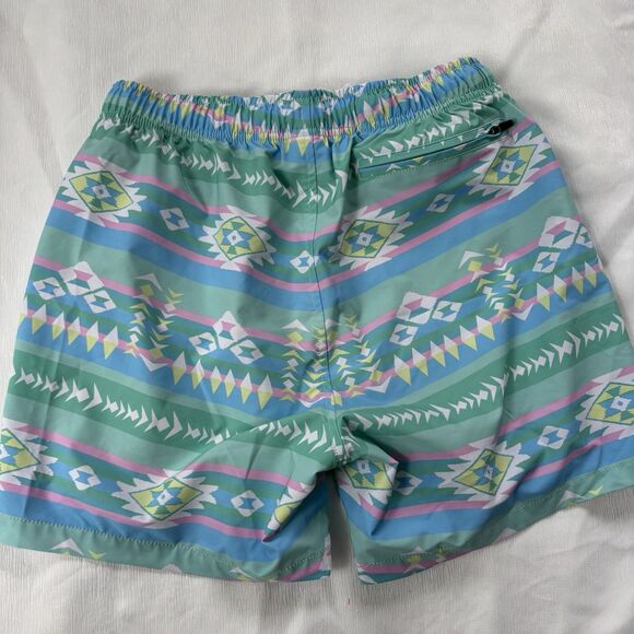 Bear Bottom Swim Trunks Mens Size Medium Aztec 5.5” Inseam Summer Beach Swim - Picture 4 of 7